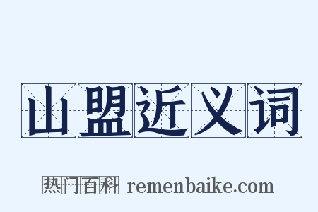 山盟近义词是什么意思的图片